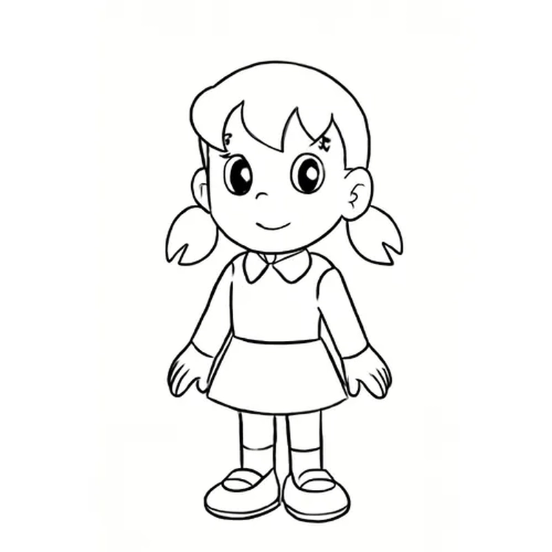 Tranh tô màu Shizuka nhiều mẫu dễ chọn