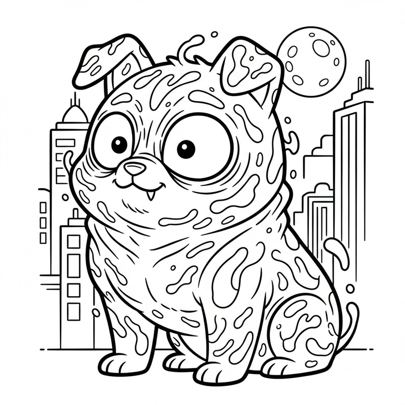 Tranh tô màu Venom đơn giản cho bé sáng tạo