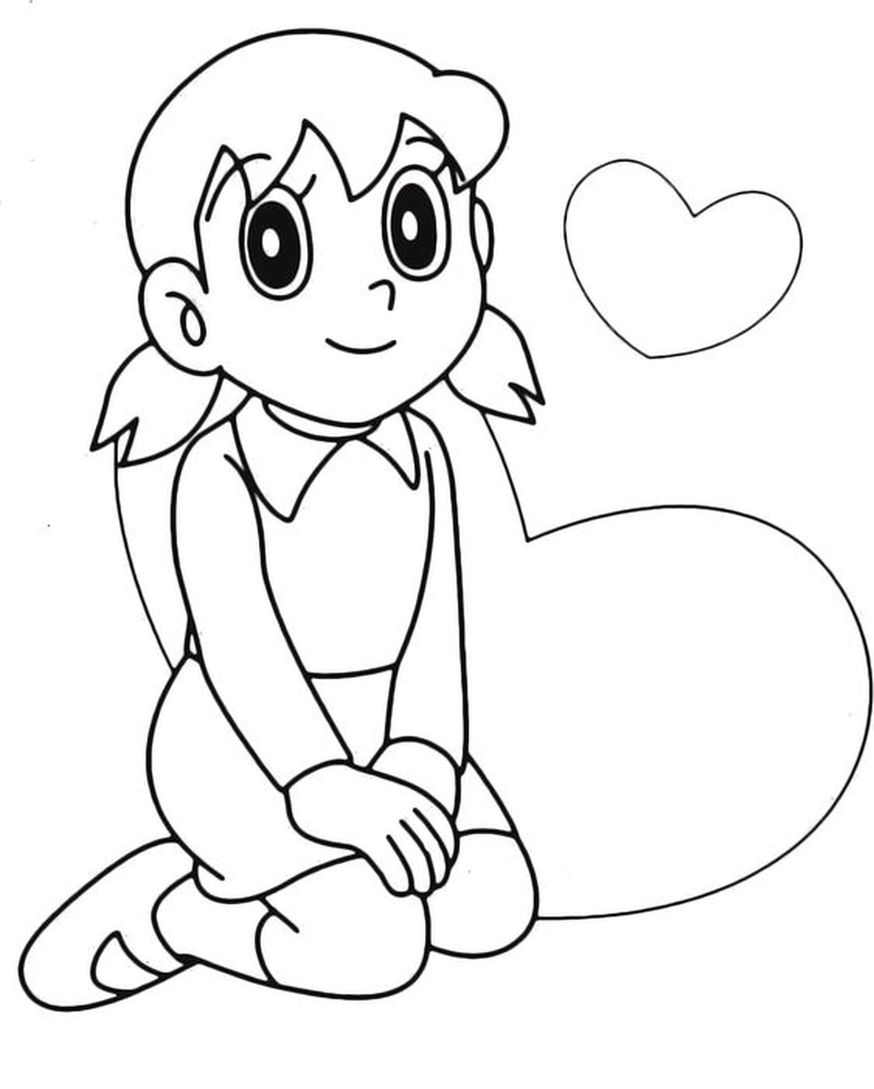 Tranh tô màu Xuka hoạt hình vui nhộn