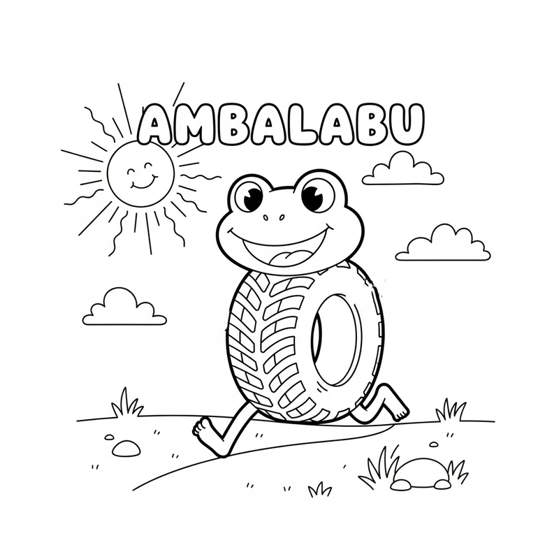 Tranh tô màu ambalabu cho trẻ nhỏ