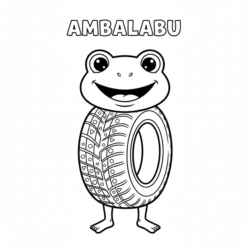 Tranh tô màu ambalabu dễ tô