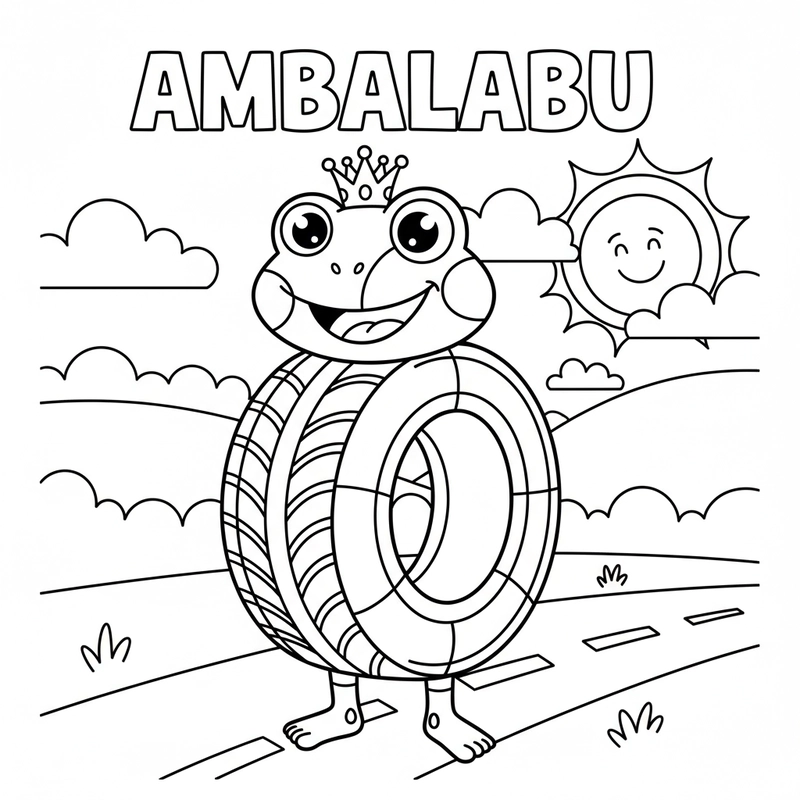 Tranh tô màu ambalabu giúp bé sáng tạo