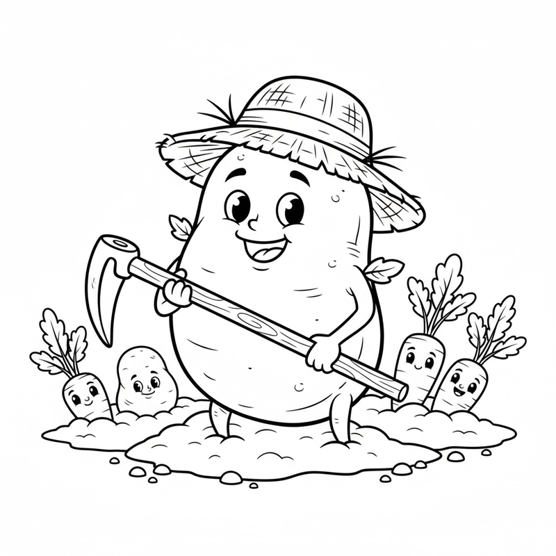 Tranh tô màu các loại thức ăn hấp dẫn