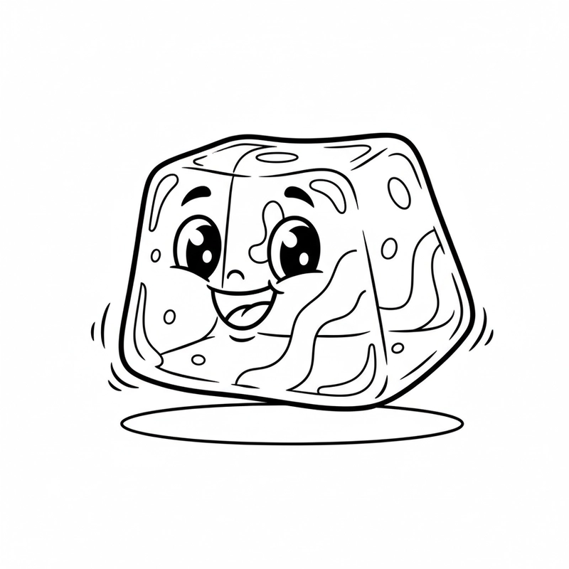 Tranh tô màu đồ ăn cute cho bé gái