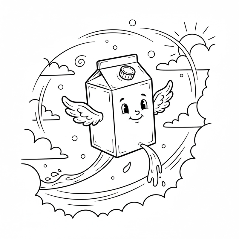 Tranh tô màu đồ uống dễ in