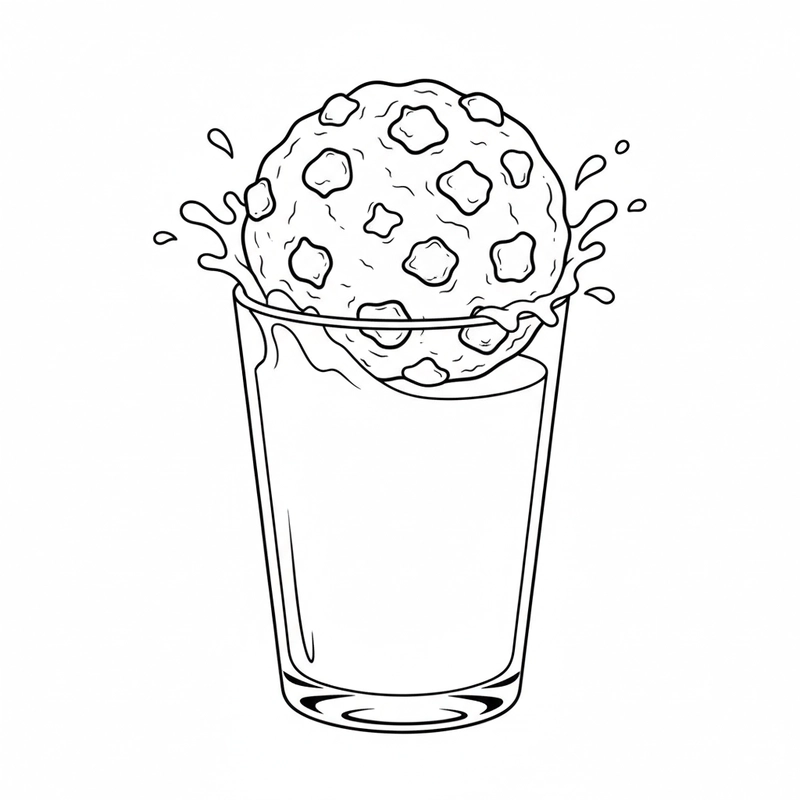 Tranh tô màu món ăn ngon miệng cho bé