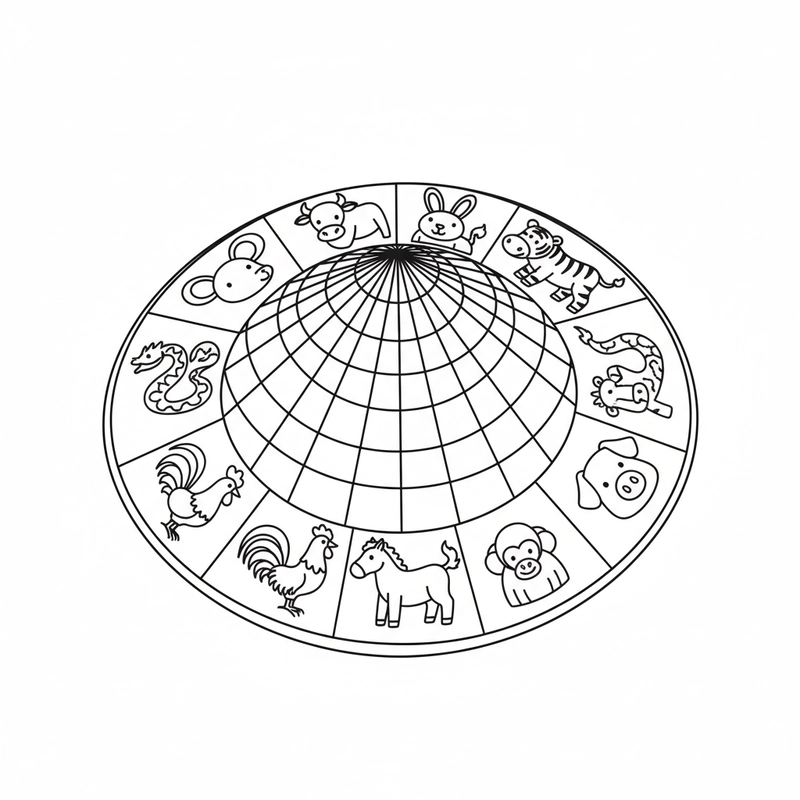 Tranh tô màu nón lá đơn giản cho trẻ