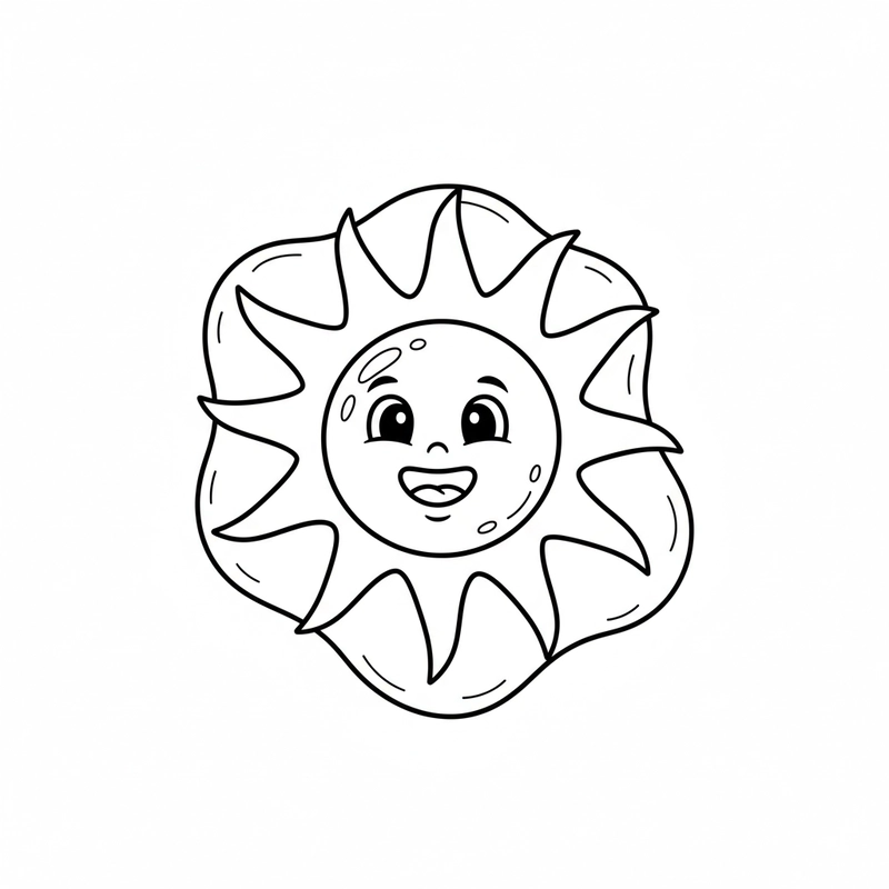 Tranh tô màu thức ăn dễ thương cho bé