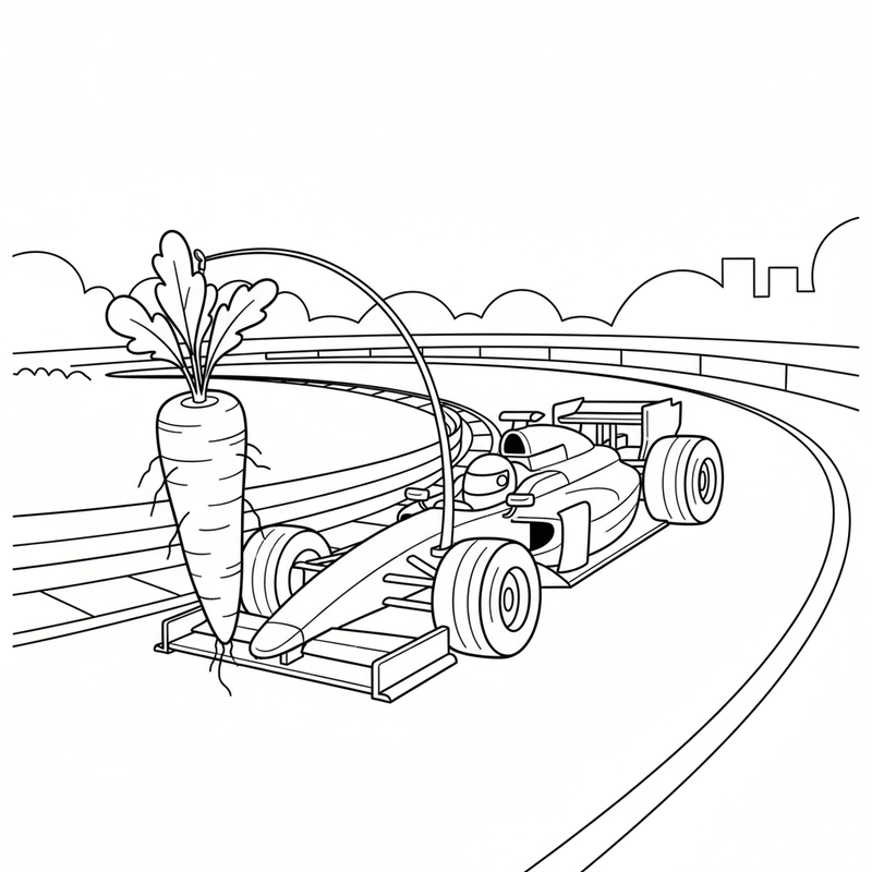 Tranh tô màu xe đua tốc độ