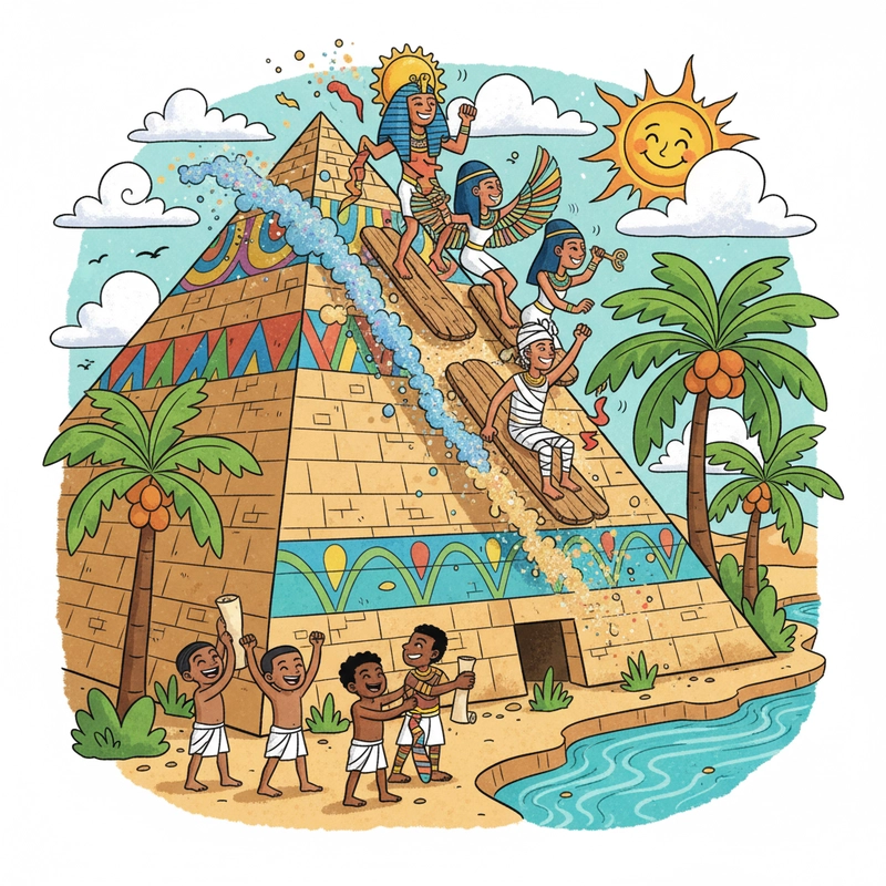 Tranh vẽ Ai Cập cổ đại đẹp và sáng tạo