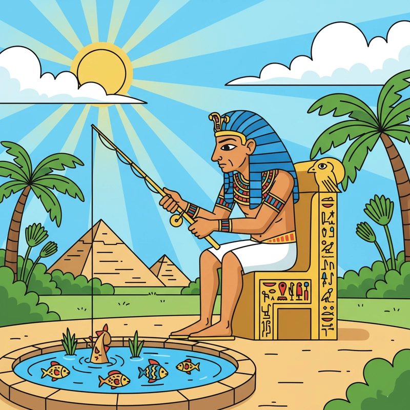 Tranh vẽ Ai Cập cổ đại mang màu sắc huyền bí