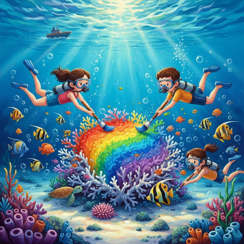 Tranh vẽ bảo vệ môi trường biển đơn giản cho học sinh