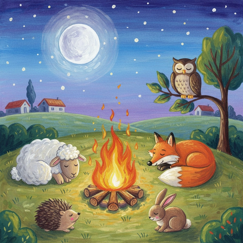 Tranh vẽ cảnh đồng quê sinh động