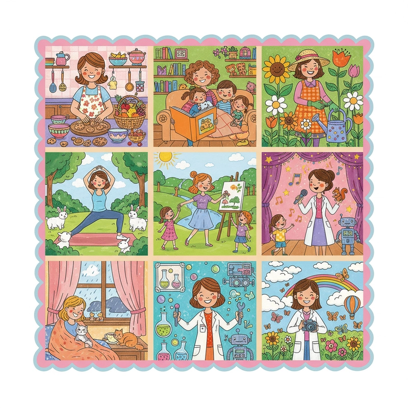 Tranh vẽ chủ đề 83 dễ thương