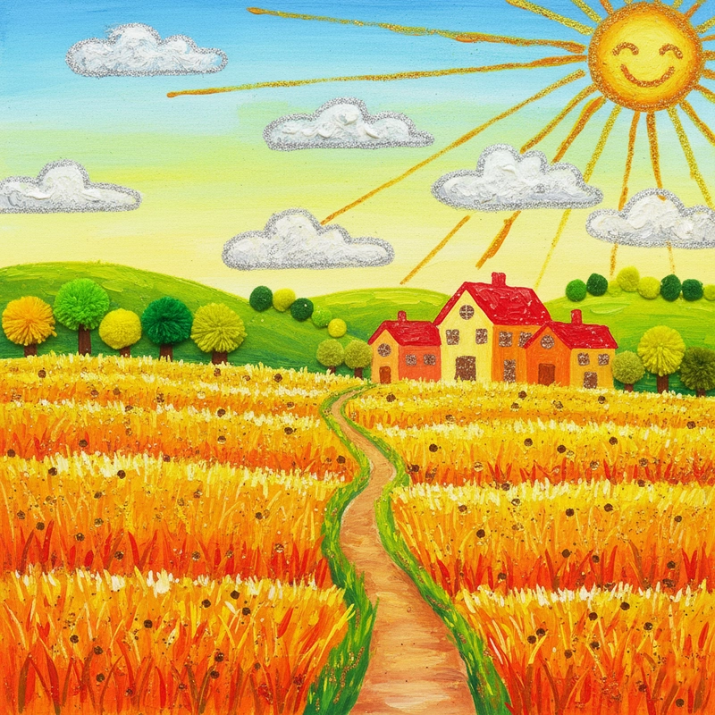 Tranh vẽ đồng quê giản dị