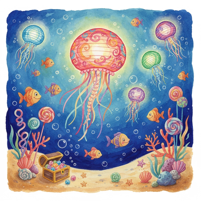 Tranh vẽ dưới đáy đại dương cho học sinh