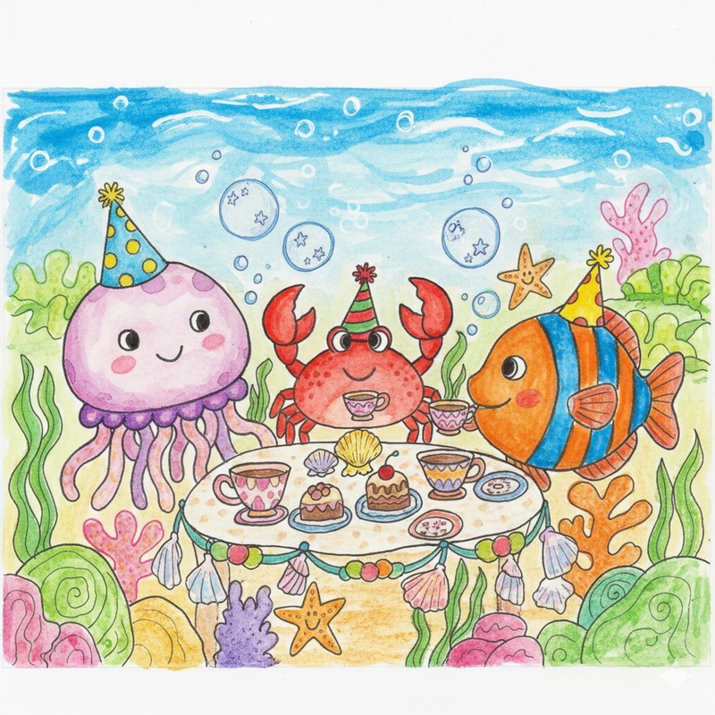 Tranh vẽ hoạt hình đơn giản cho học sinh