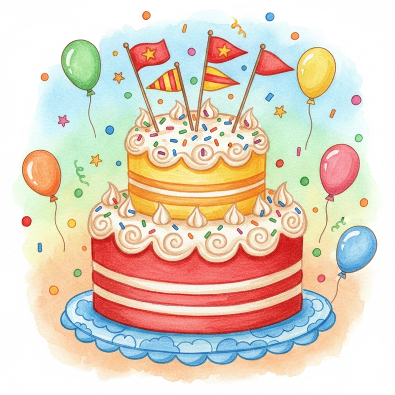 Tranh vẽ mùng 2 tháng 9 gợi tự hào