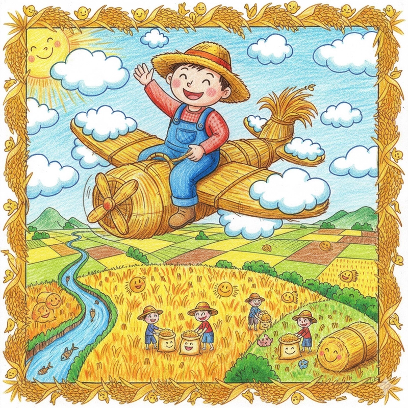 Tranh vẽ người nông dân gặt lúa đẹp mắt