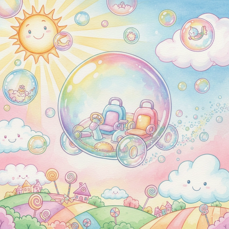 Tranh vẽ ô tô mơ ước đơn giản cho học sinh