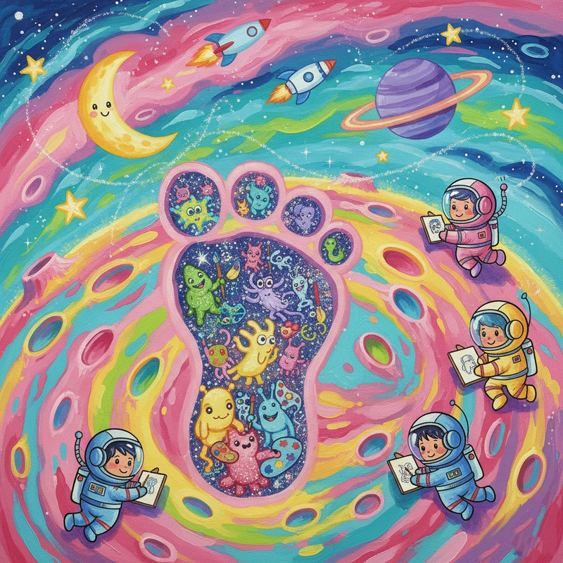 Tranh vẽ phi hành gia ý tưởng mới