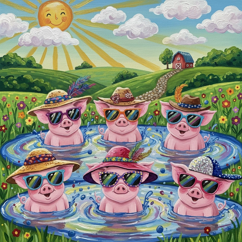 Tranh vẽ phong cảnh đồng quê Việt Nam