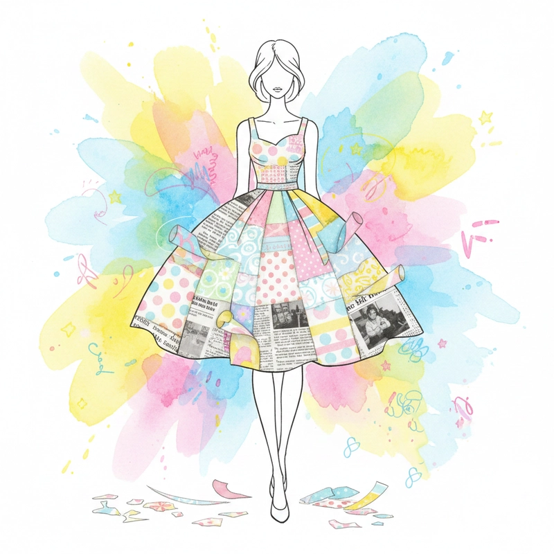 Tranh vẽ thiết kế thời trang lớp 9