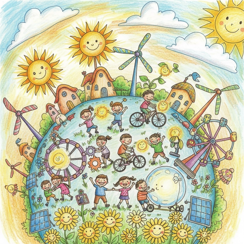 Tranh vẽ tiết kiệm điện và nước