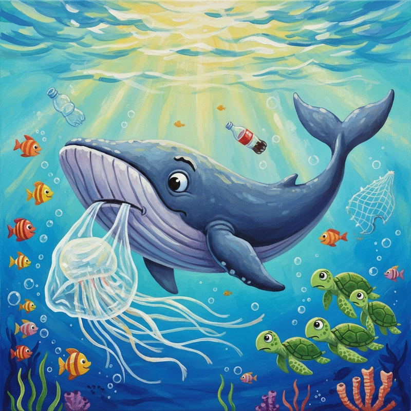 Tranh vẽ tuyên truyền bảo vệ hệ sinh thái biển