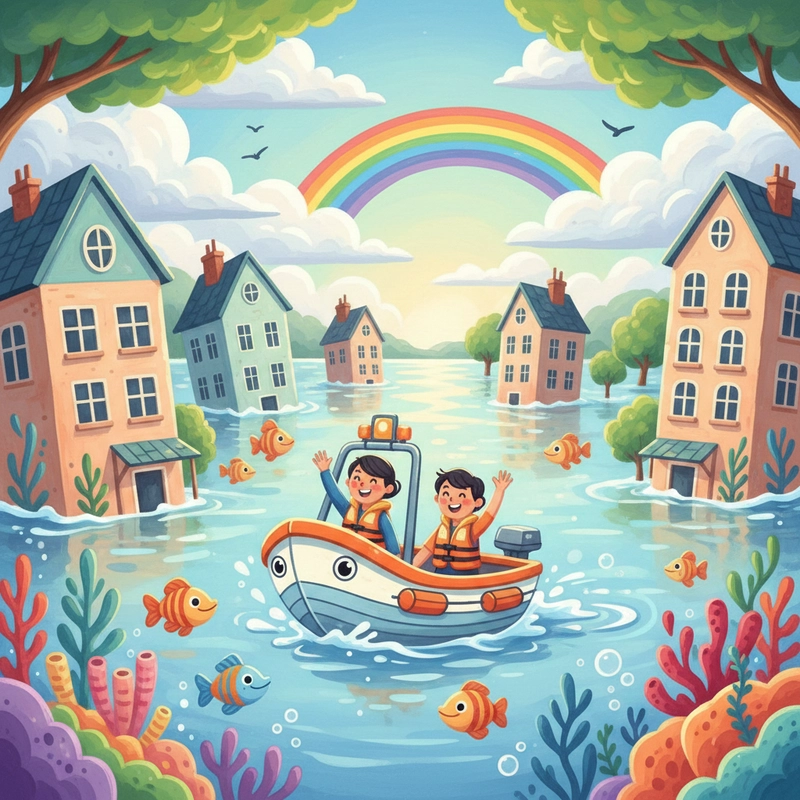 Tranh vẽ về biến đổi khí hậu cho thiếu nhi