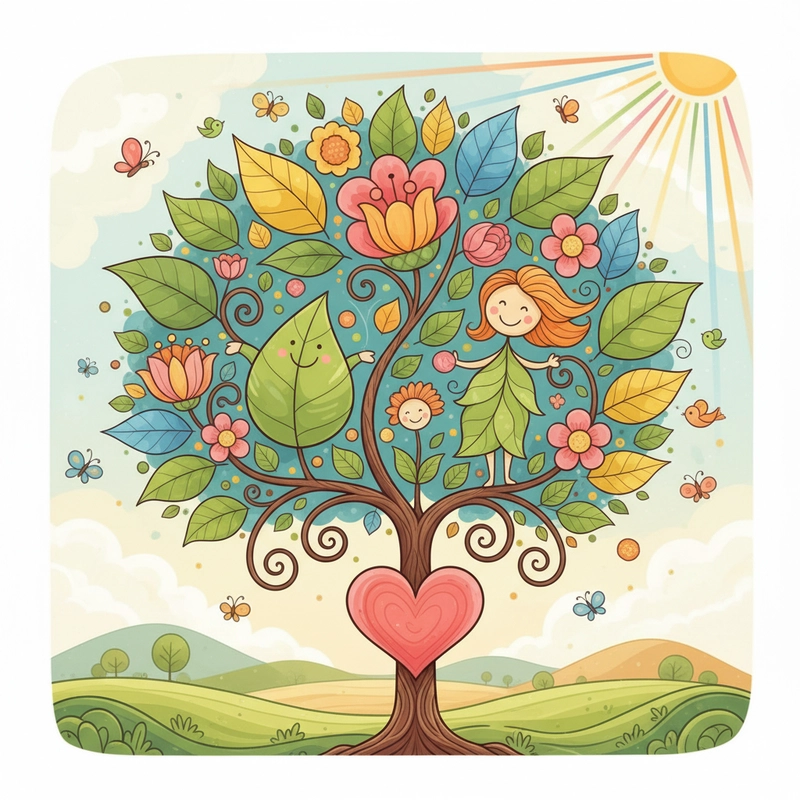 Tranh vẽ về gia đình hạnh phúc