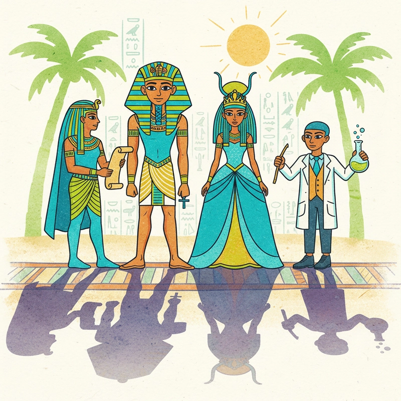 Vẽ biểu tượng thần thoại Ai Cập cổ đại