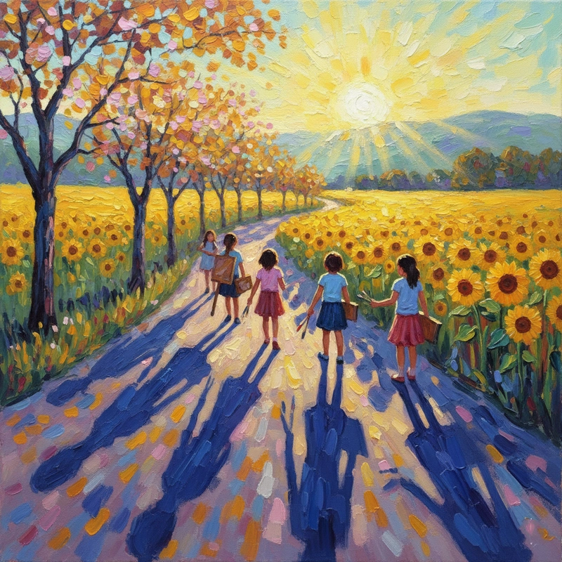 Vẽ nhân vật theo nghệ thuật Ấn tượng