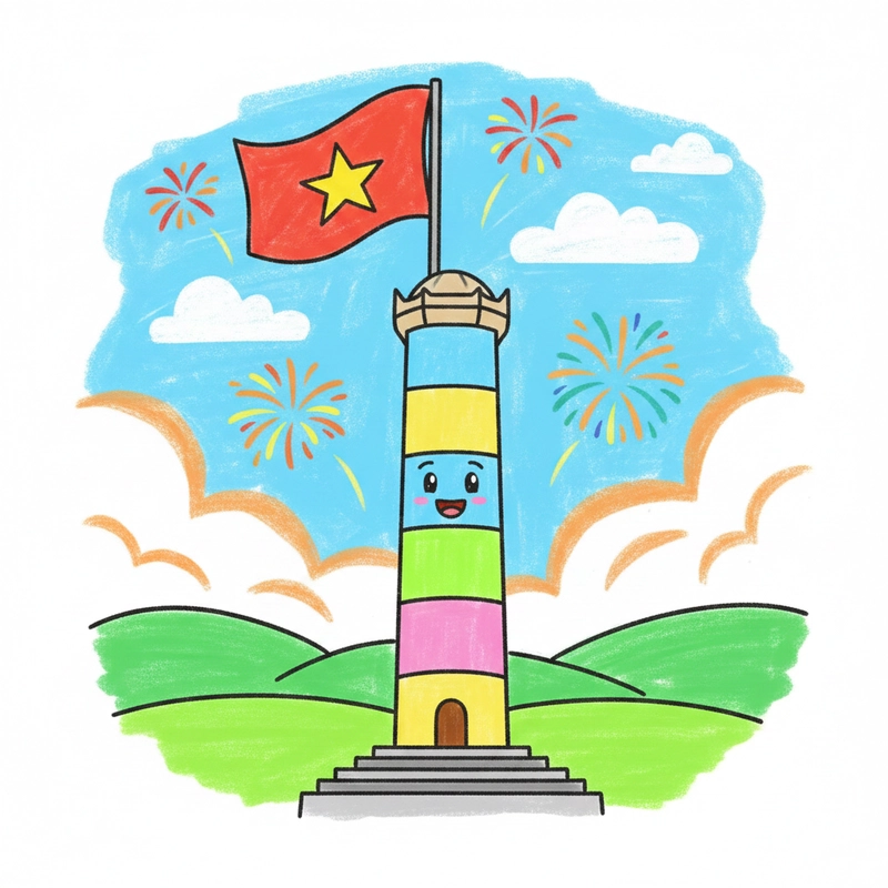 Vẽ tranh 2 9 đơn giản cho bài học mỹ thuật