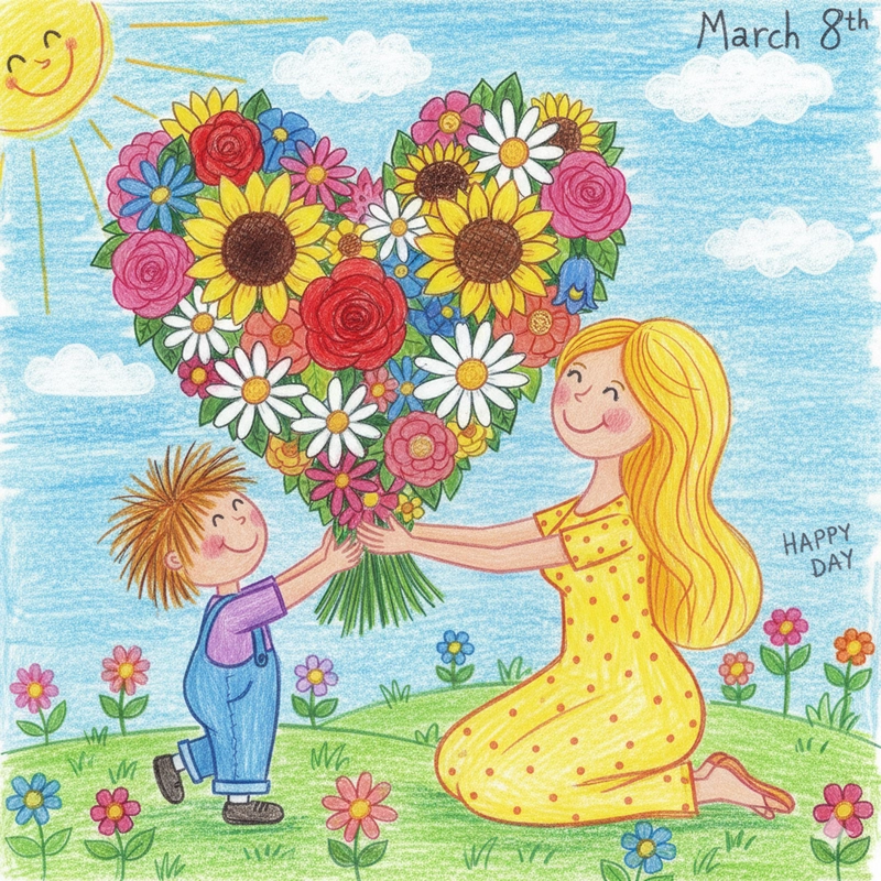 Vẽ tranh 83 thể hiện tình cảm