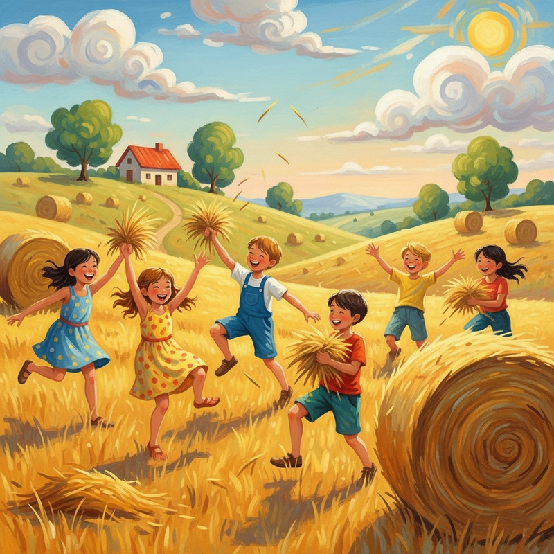 Vẽ tranh cảnh đồng quê đẹp mắt