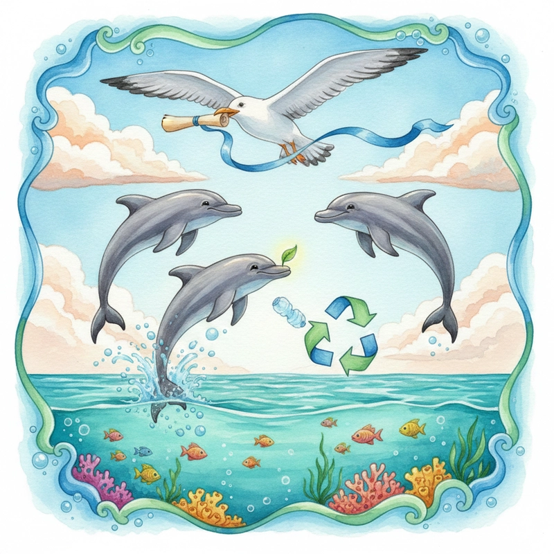 Vẽ tranh đề tài bảo vệ môi trường biển sinh động