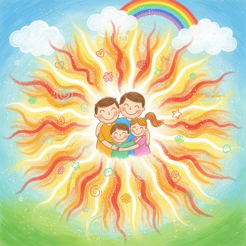 Vẽ tranh đề tài gia đình hạnh phúc