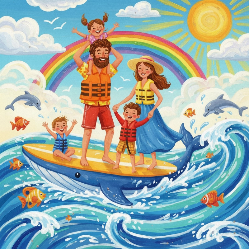 Vẽ tranh gia đình hạnh phúc màu sắc