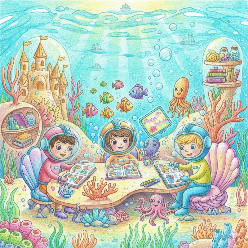 Vẽ tranh góc học tập theo mẫu