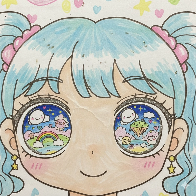 Vẽ tranh hoạt hình anime đơn giản