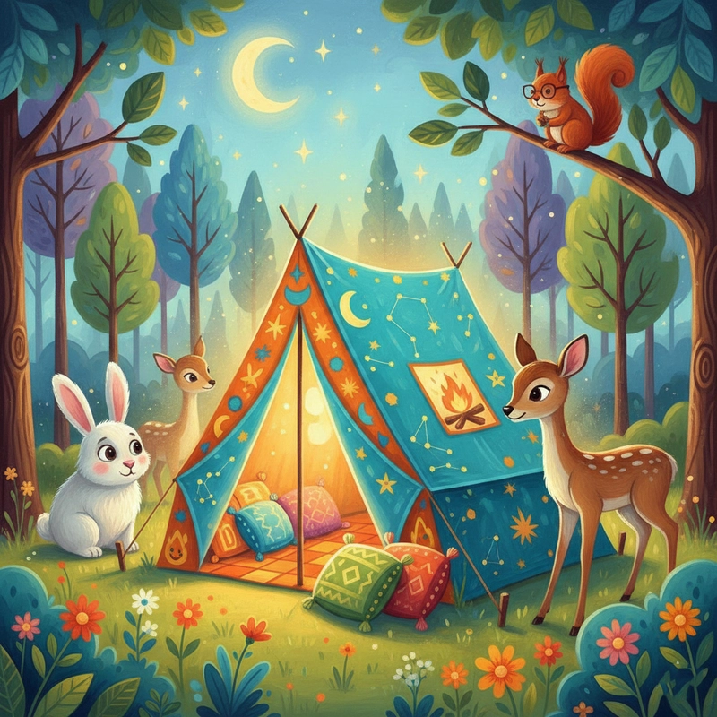 Vẽ tranh lều trại lớp 8 mang tính sáng tạo