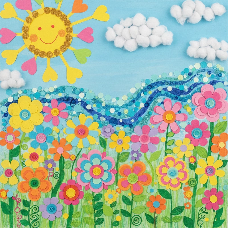 Vẽ tranh mùa hè đơn giản cho học sinh