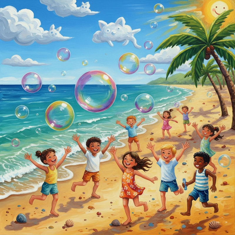 Vẽ tranh mùa hè lớp 8 sáng tạo