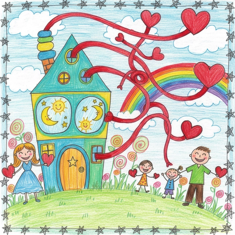 Vẽ tranh ngôi nhà mơ ước của em