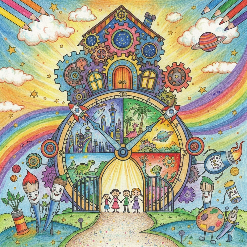 Vẽ tranh ngôi nhà yêu thương