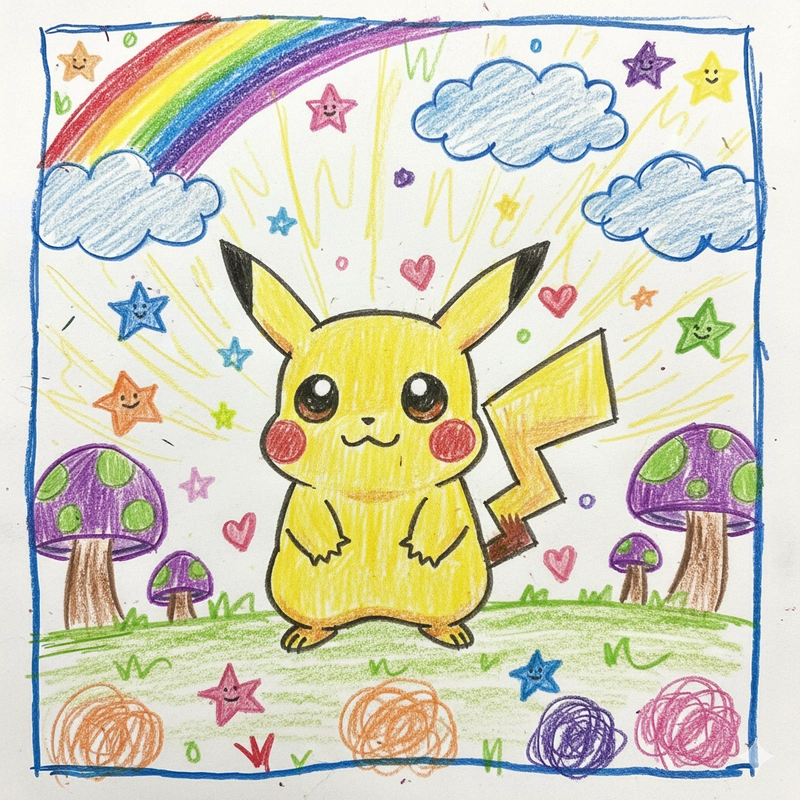 Vẽ tranh nhân vật hoạt hình đơn giản