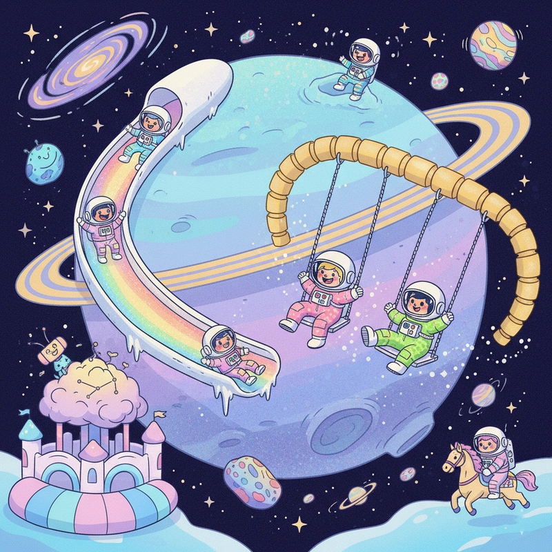 Vẽ tranh phi hành gia sáng tạo tự do