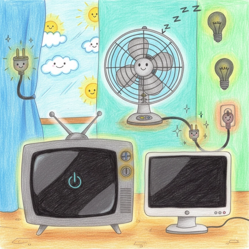 Vẽ tranh tiết kiệm điện đẹp