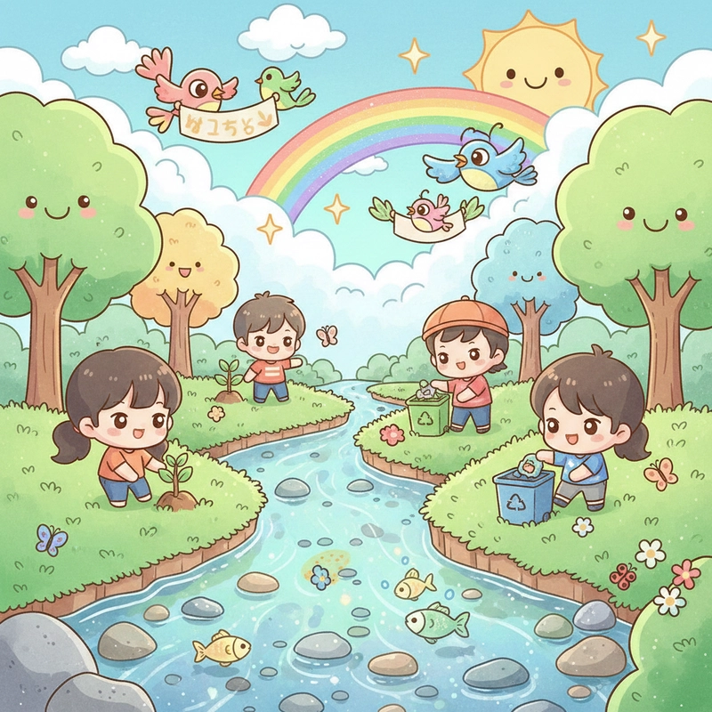 Vẽ tranh trẻ thơ chủ đề cuộc sống đẹp